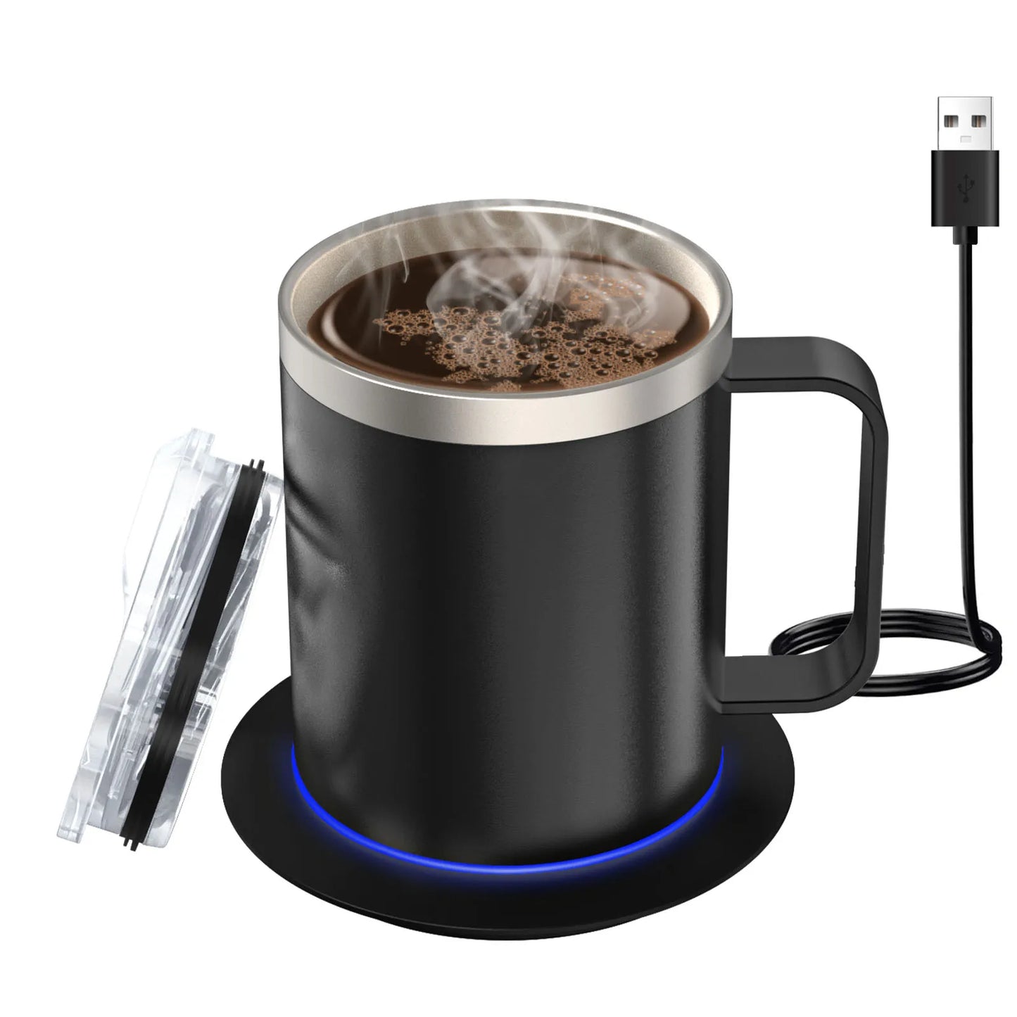 Heated coffee mug