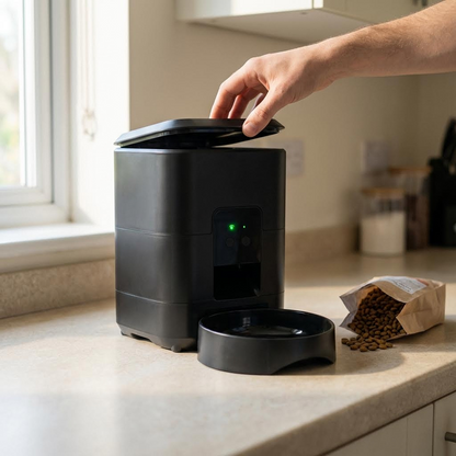 Automatic cat feeder